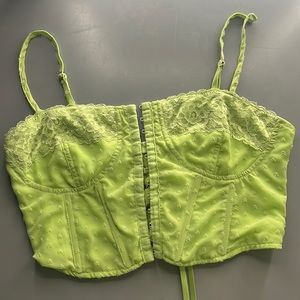 pacsun women’s lace corset top